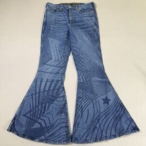 Wrangler Lainey Wilson Jeans Womens 30x32 High Rise Bell Bottom Flare Cowgirl